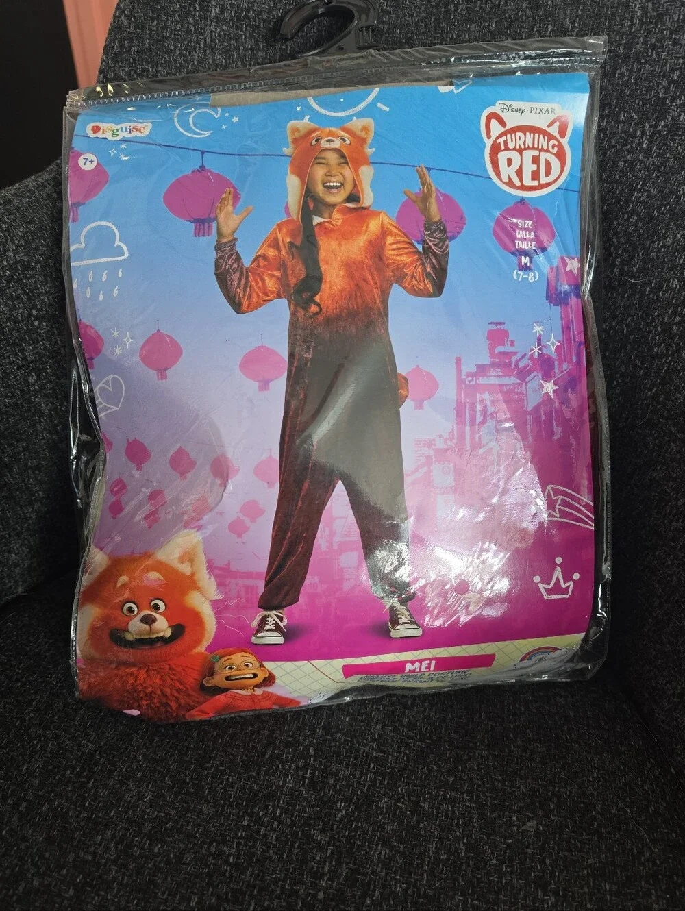 NIP Disguise Disney Turning Red Child Size M(7-8) Mei  Halloween Costume Panda